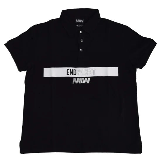 END POINT short sleeve polo shirt (rugger) black