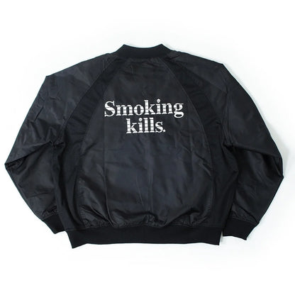 nylon blouson black