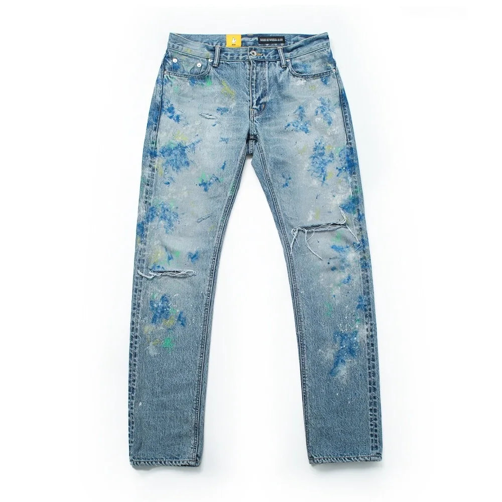 denim pants painter indigo