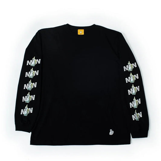 long sleeve tee（sleeve rabbit） black