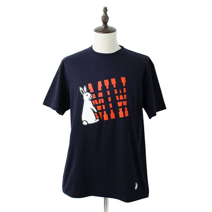 crew neck tee（MIW college logo） navy