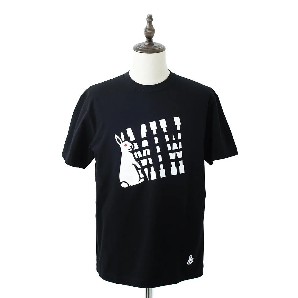 crew neck tee（MIW college logo） black