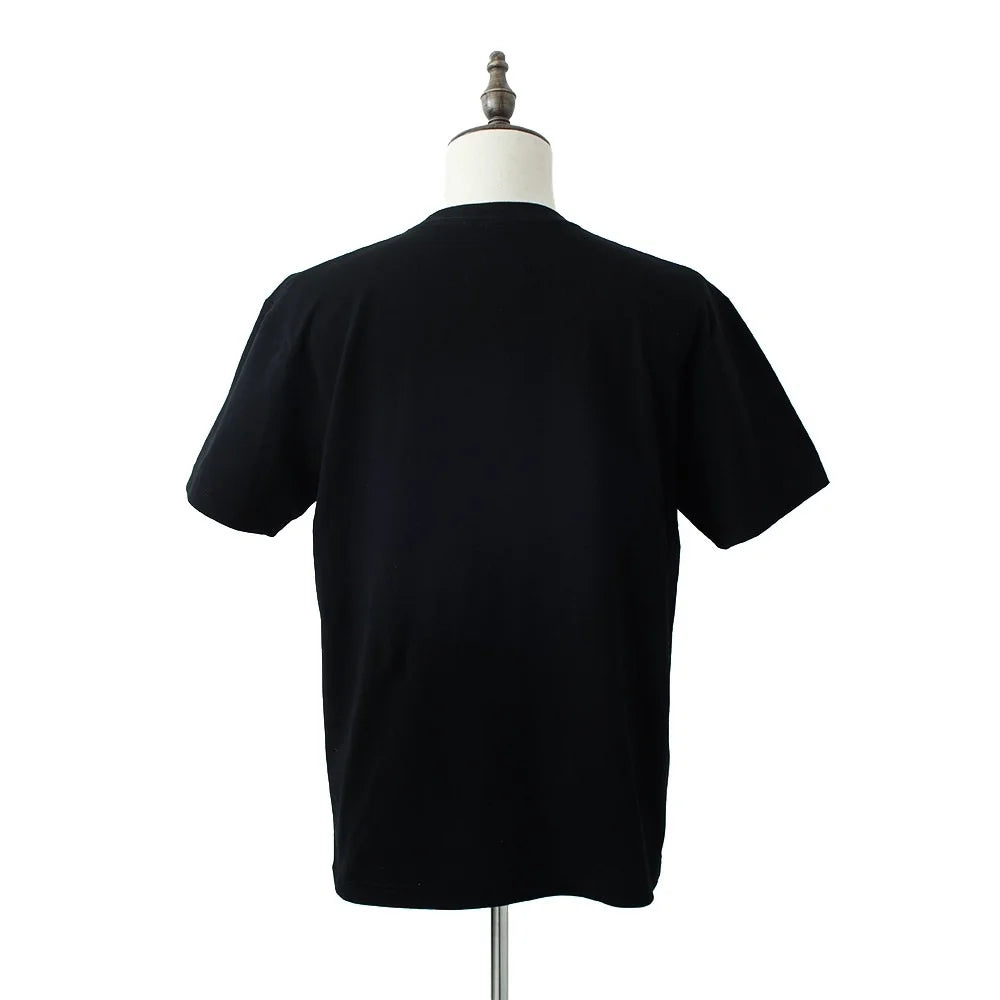 crew neck tee（MIW college logo） black