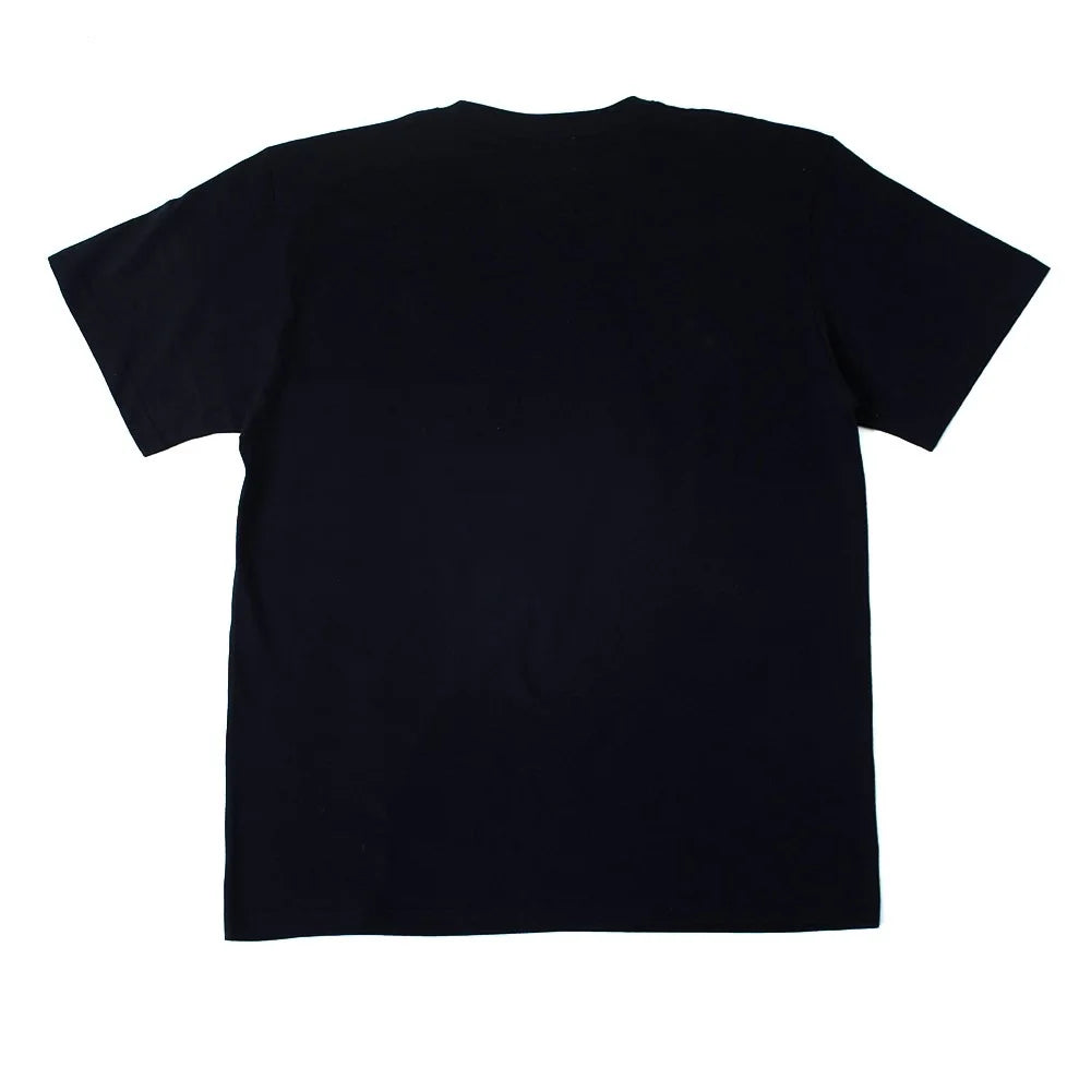 crew neck tee（smoking kills college logo） navy