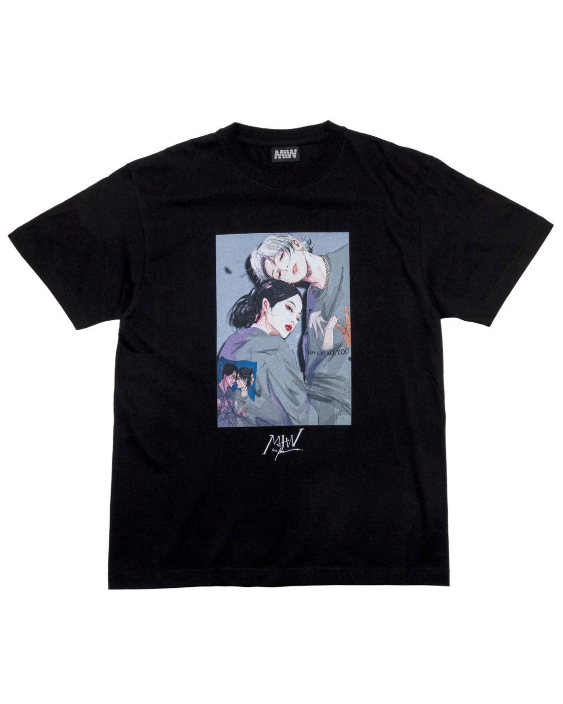 crew neck tee （Ran.）black