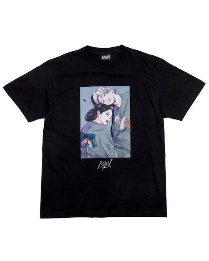 crew neck tee （Ran.）black