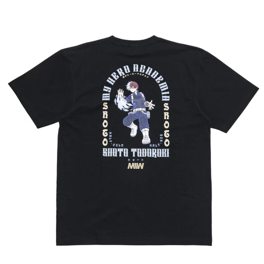 MIW crew neck Tee（SHUTO TODOROKI 轟焦凍）black