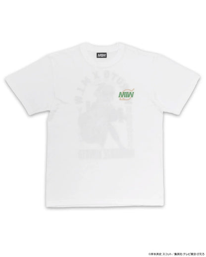 crew neck tee（arch logo）MINATO white