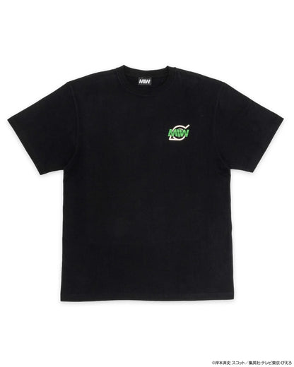 crew neck tee（arch logo）MINATO black