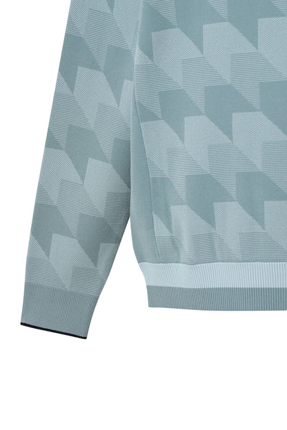 【BOSS GOLF 25SR Men's】Pattern JQD Rneck Sweater / JADE