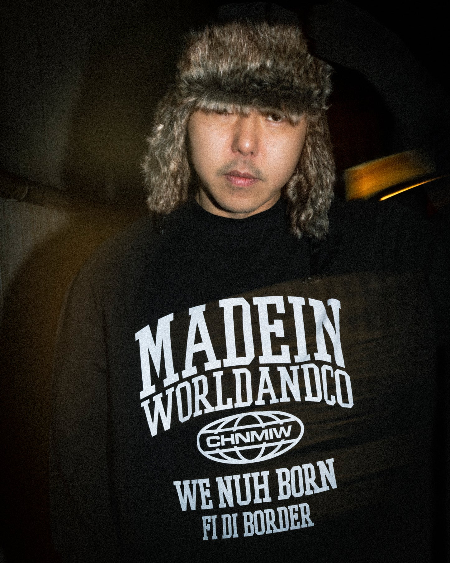 CHEHON×MADE IN WORLD&CO crew neck sweat