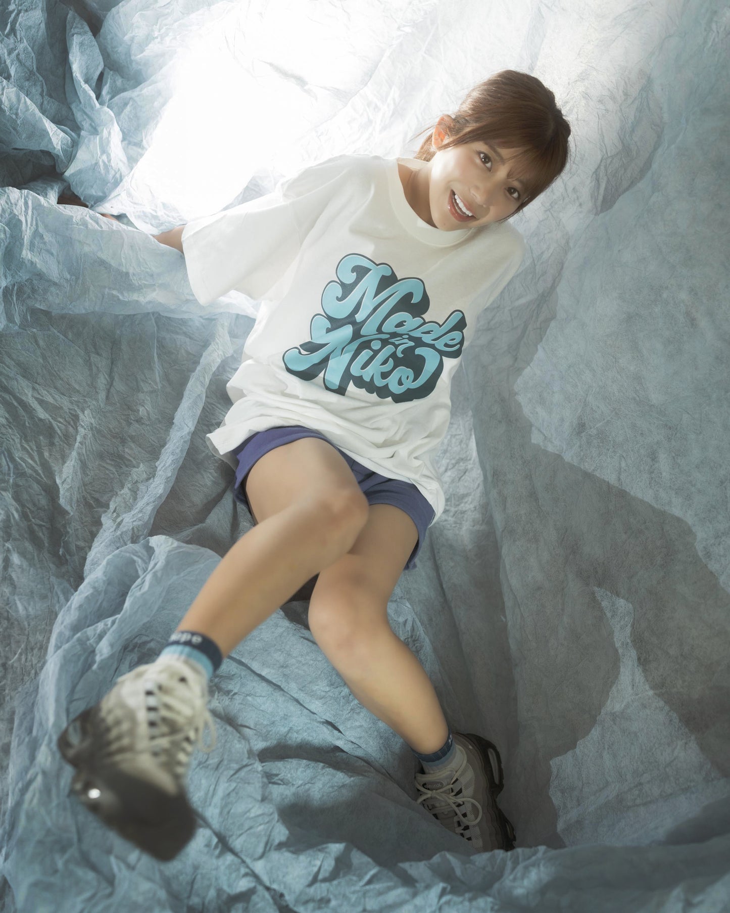 川越にこ × MIW  “Made in Niko” LOGO T-SHIRT  WHITE