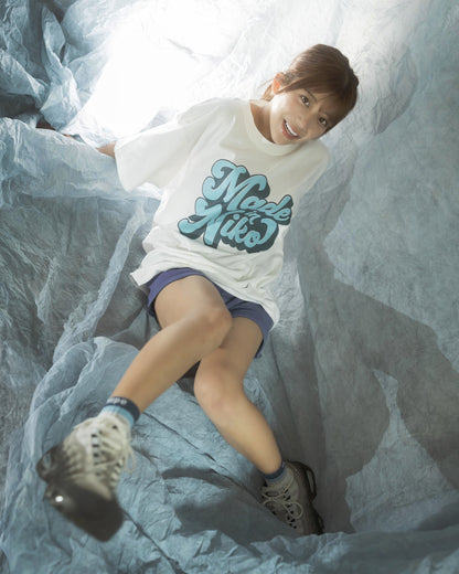 川越にこ × MIW  “Made in Niko” LOGO T-SHIRT  WHITE
