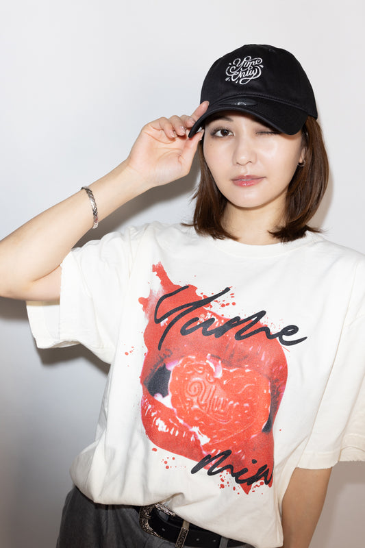 【林 ゆめ×MIW Collaboration】唇ロゴ tee cream