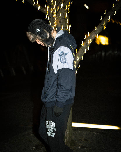 CHEHON×MADE IN WORLD&CO pull over nylon jacket