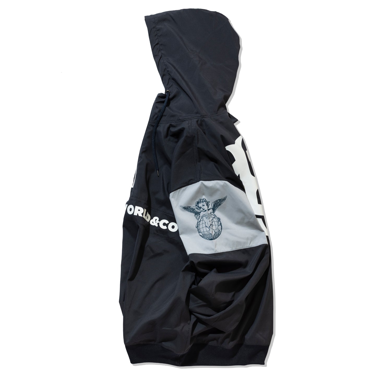 CHEHON×MADE IN WORLD&CO pull over nylon jacket