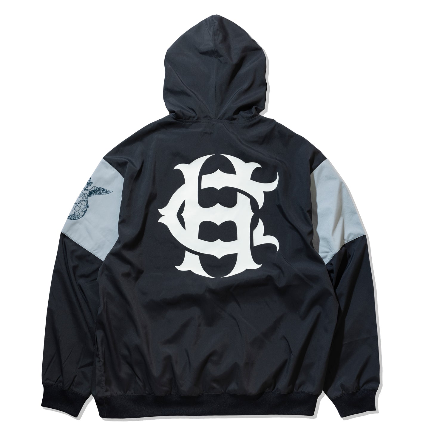 CHEHON×MADE IN WORLD&CO pull over nylon jacket