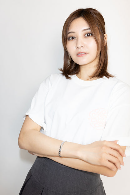 【林 ゆめ×MIW Collaboration】ロゴ tee WHITE × PINK