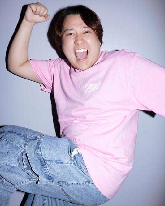 crew neck tee（one point）pink　えんどれす×MIW