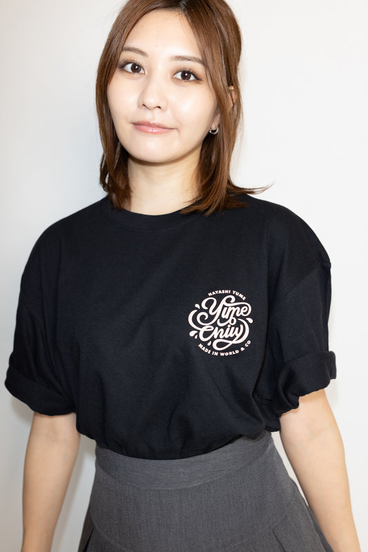 【林 ゆめ×MIW Collaboration】ロゴ tee BLACK × PINK