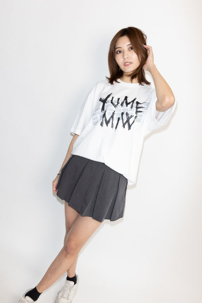 【林 ゆめ×MIW Collaboration】手書きロゴ tee WHITE