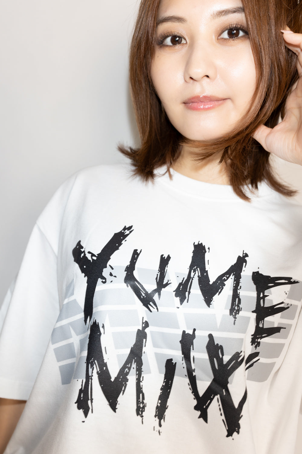 【林 ゆめ×MIW Collaboration】手書きロゴ tee WHITE