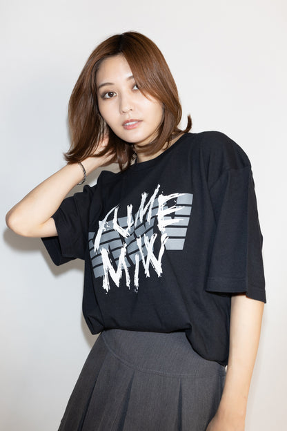 【林 ゆめ×MIW Collaboration】手書きロゴ tee BLACK