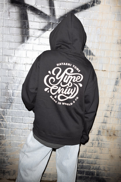 【林 ゆめ×MIW Collaboration】 フルジップ hoodie  BLACK