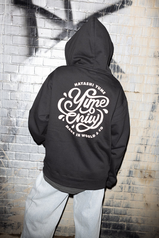 【林 ゆめ×MIW Collaboration】 フルジップ hoodie  BLACK