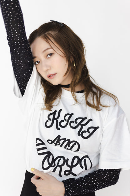 【予約】crewneck tee(front logo) white