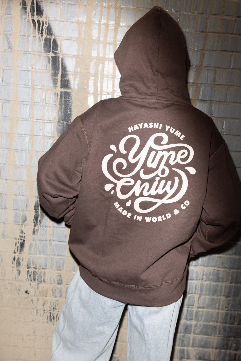 【林 ゆめ×MIW Collaboration】 フルジップ hoodie  BROWN