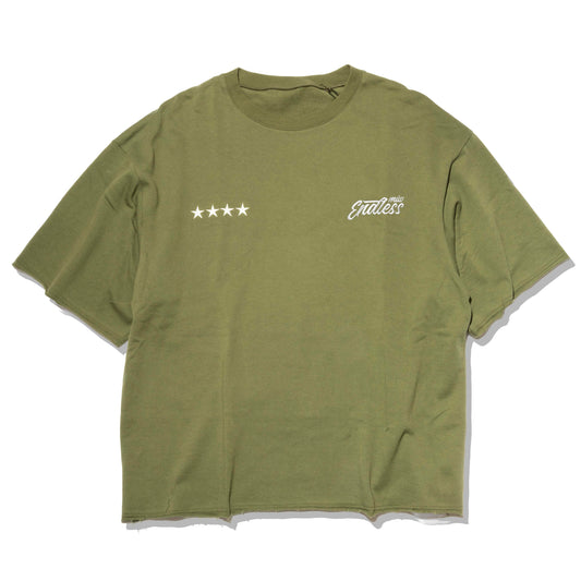 short sleeve tee & shorts khaki　えんどれす×MIW