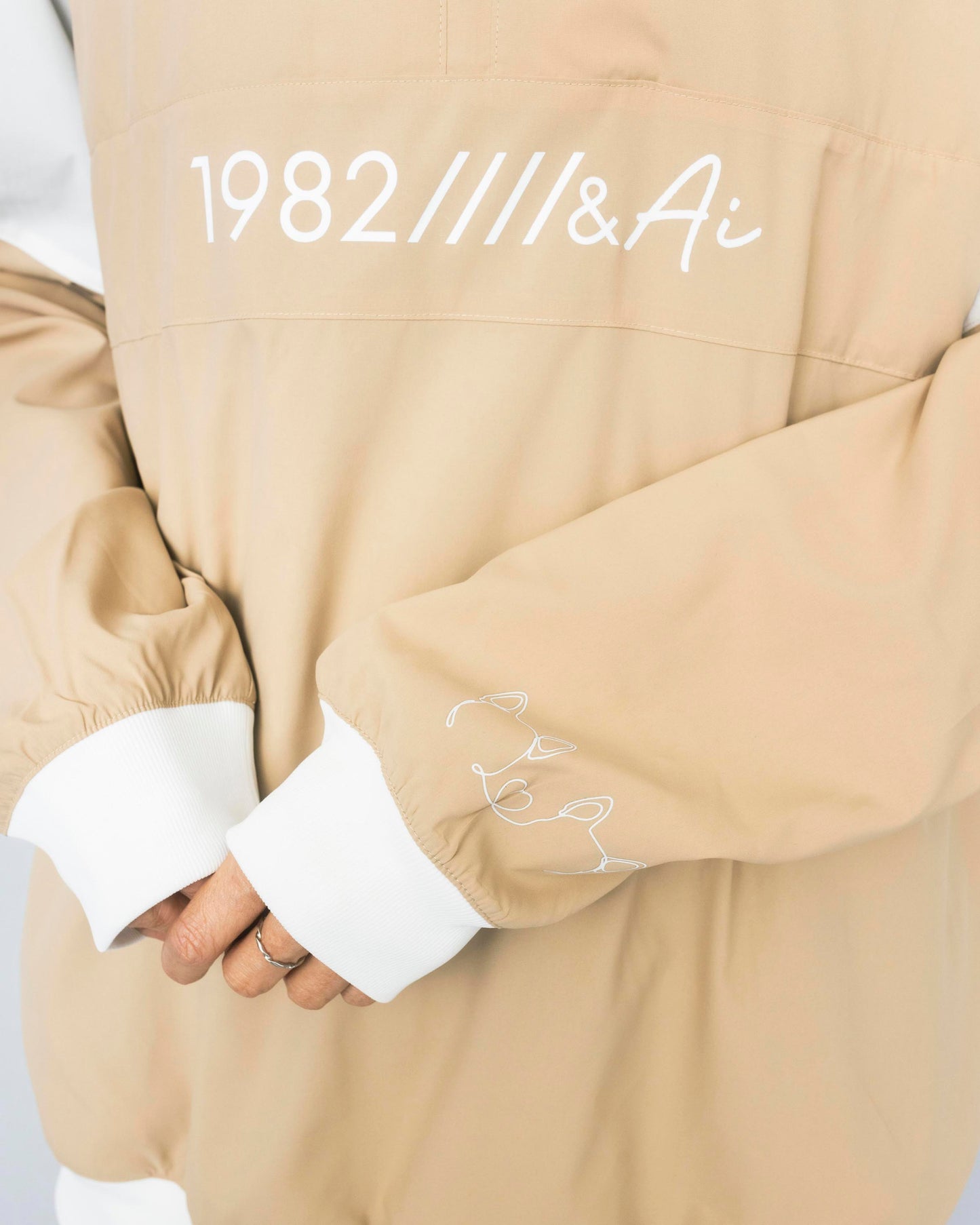 nylon jacket 1982&Ai beige 大友愛×MIW