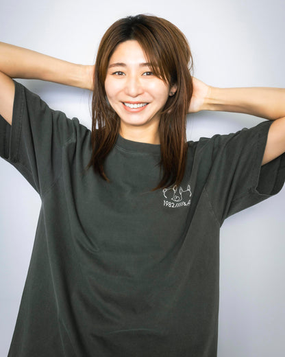crew neck tee 1982&Ai ink blck 大友愛×MIW
