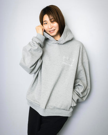 big silhouette hoodie gray 大友愛×MIW