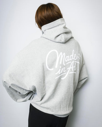 big silhouette hoodie gray 大友愛×MIW
