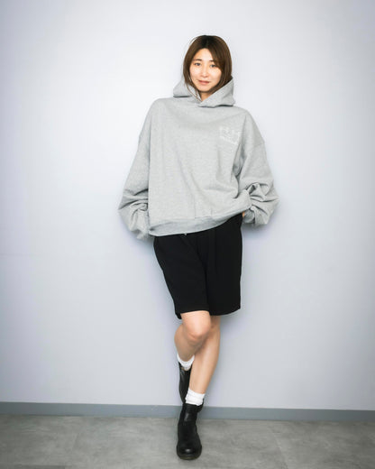 big silhouette hoodie gray 大友愛×MIW