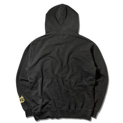 川越にこ × MIW  NIKO COLLEGE LOGO HOODIE BLACK×YELLOW