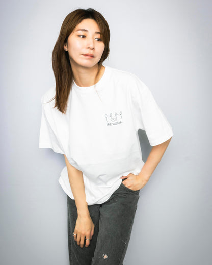 crew neck tee 1982&Ai white 大友愛×MIW
