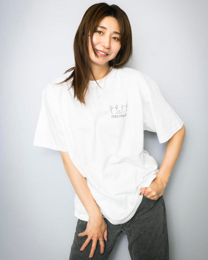 crew neck tee 1982&Ai white 大友愛×MIW