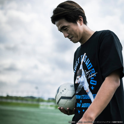 【予約】CAPTAIN TSUBASA emblem crew neck tee black (TSUBASA)KIDS