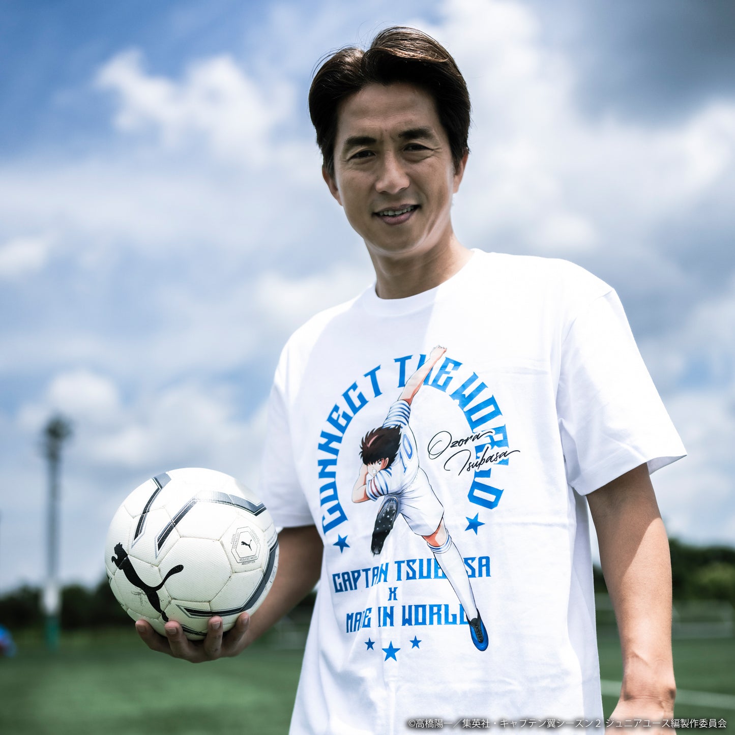 【予約】CAPTAIN TSUBASA emblem crew neck tee white (TSUBASA)KIDS