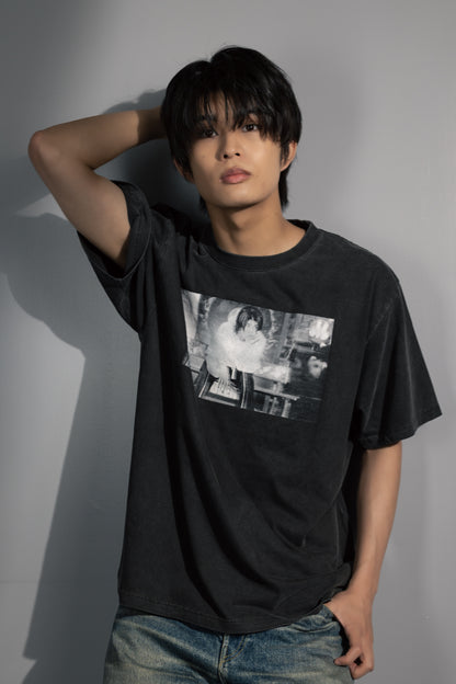 柊太朗 × MIW Photo T-shirt ink black