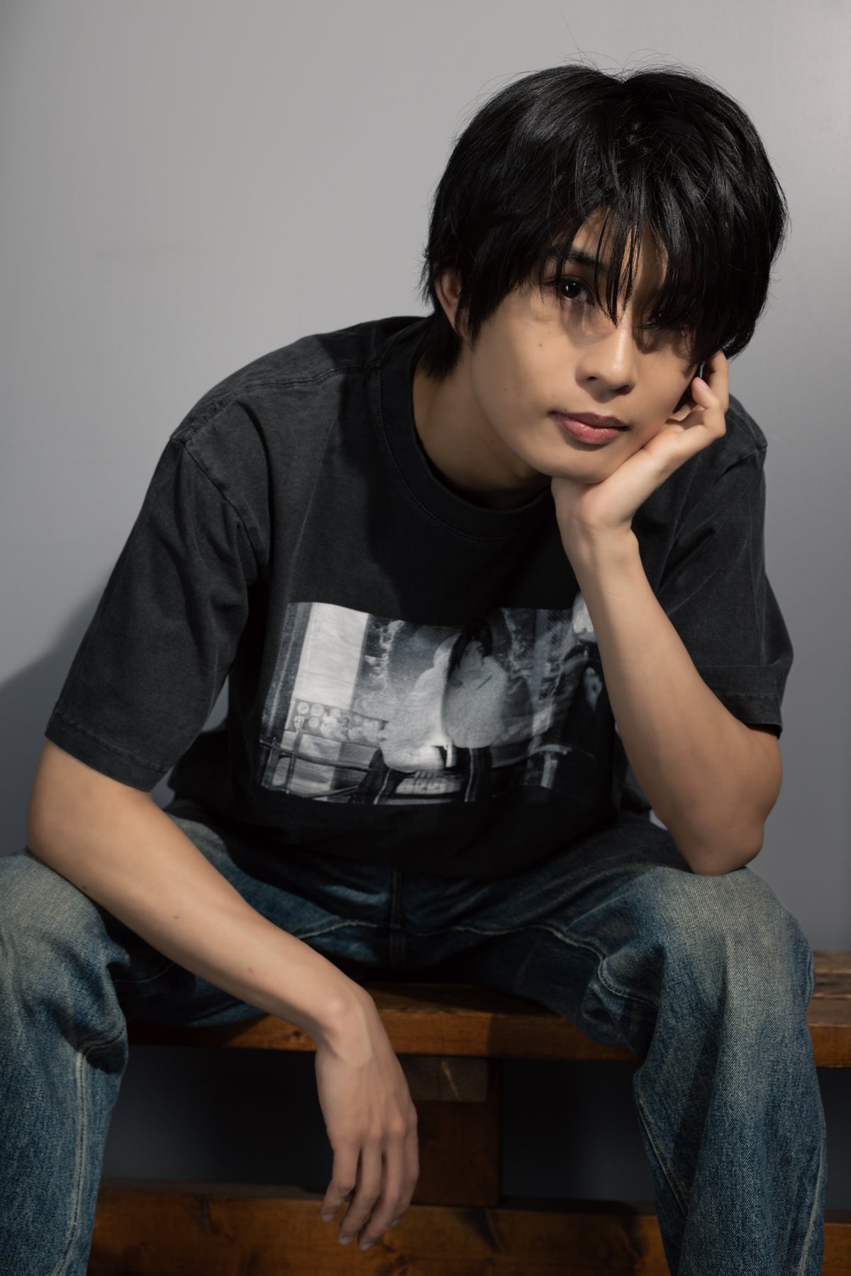 柊太朗 × MIW Photo T-shirt ink black