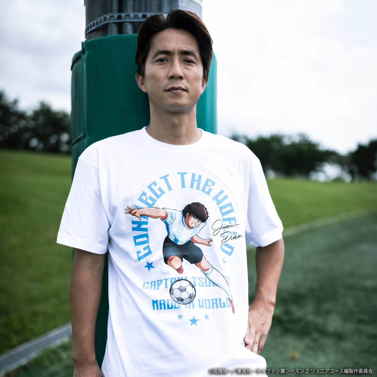 CAPTAIN TSUBASA emblem crew neck tee white (Juan Diaz)