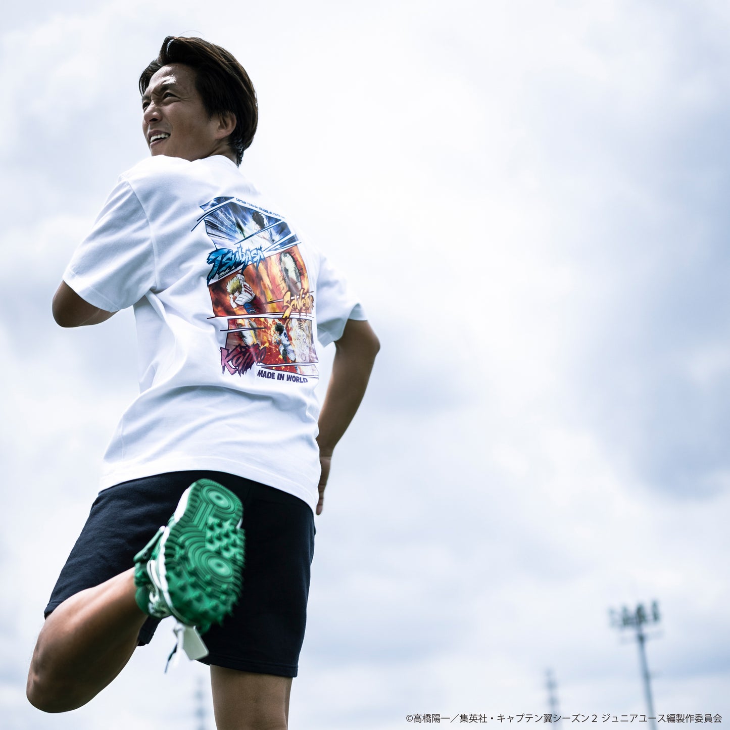 【予約】CAPTAIN TSUBASA special movies crew neck tee white KIDS