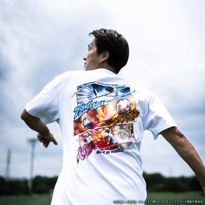 CAPTAIN TSUBASA special movies crew neck tee white