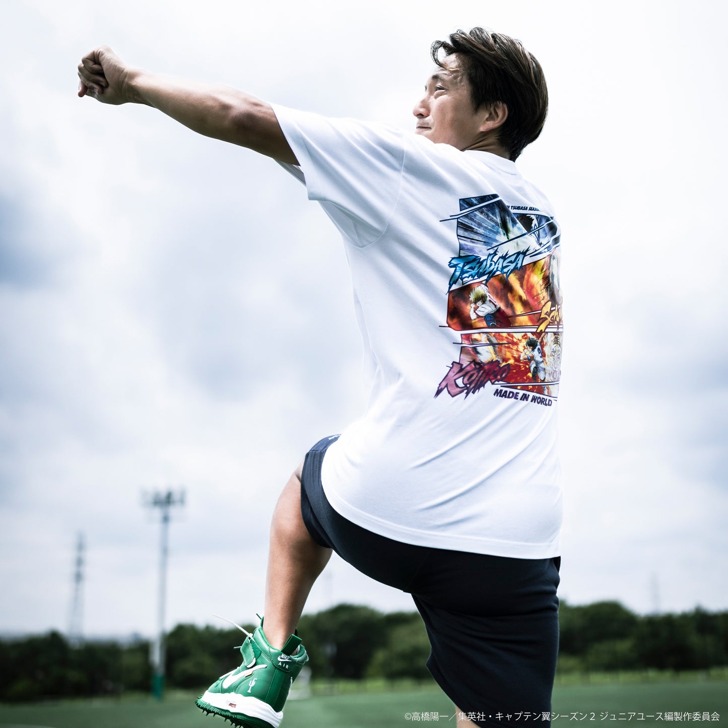 【予約】CAPTAIN TSUBASA special movies crew neck tee white KIDS