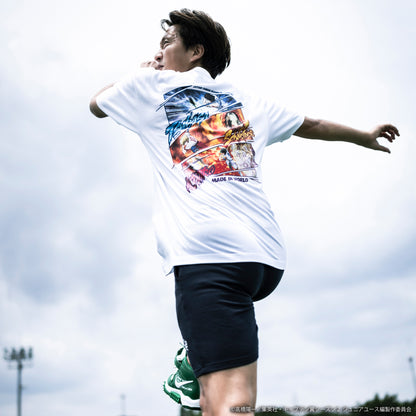 CAPTAIN TSUBASA special movies crew neck tee white