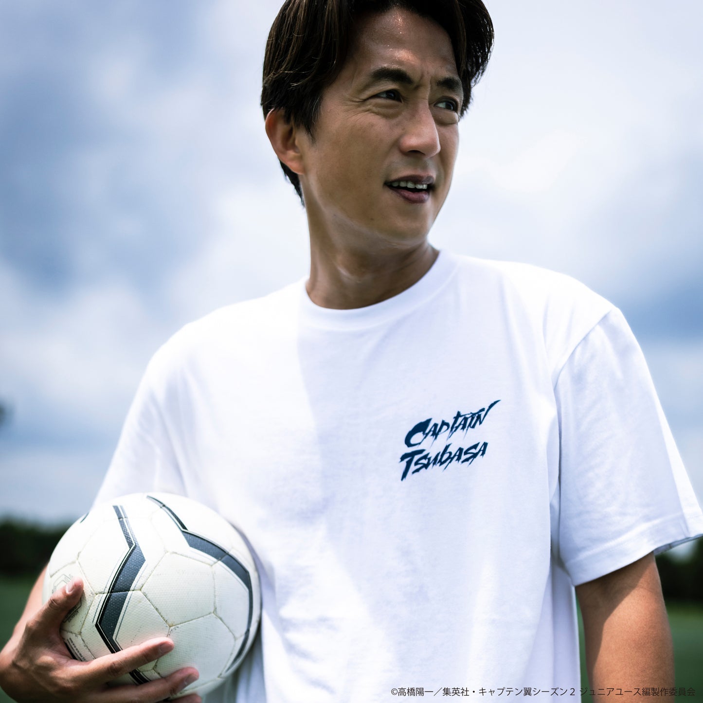 CAPTAIN TSUBASA special movies crew neck tee white